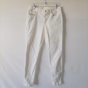 WHBM White The Skinny Jeans Size 12